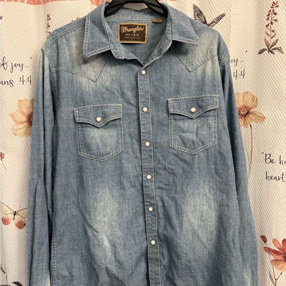 Wrangler Retro Western Denim Shirt